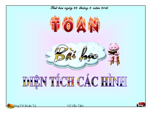 Diện tích hình tam giác