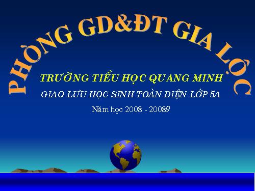 Giao lưu học sinh toàn diện tháng 4