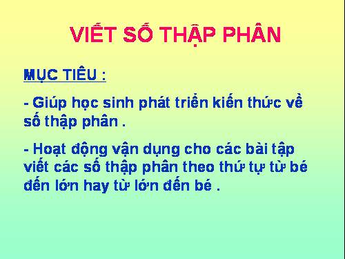 HOẠT ĐỘNG & TRÒ CHƠI TOÁN 5