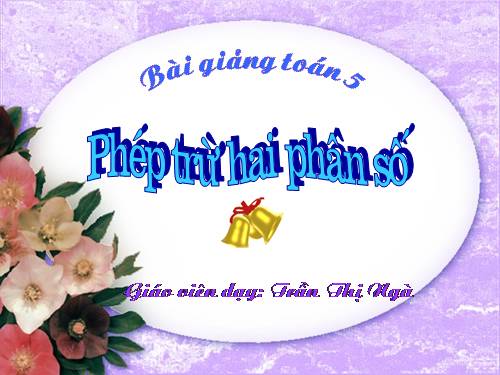 Trừ hai số thập phân