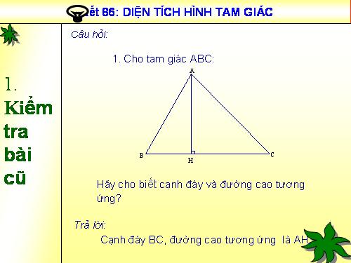 Diện tích hình tam giác