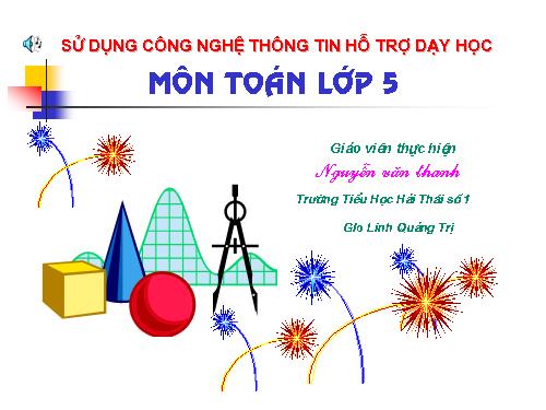 Thể tích hình hộp chữ nhật