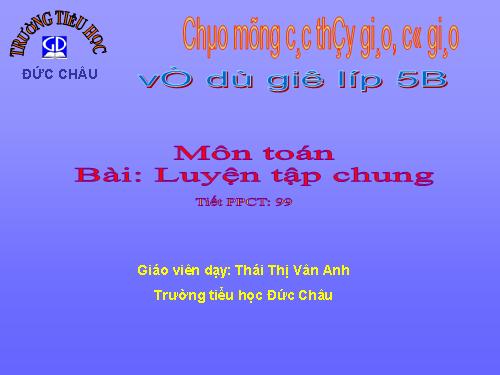 Các Bài giảng khác thuộc Chương trình Toán 5