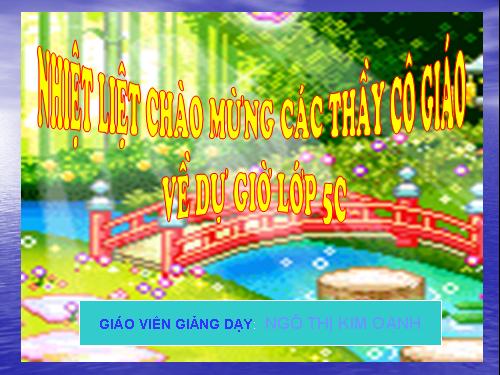 Các Bài giảng khác thuộc Chương trình Toán 5