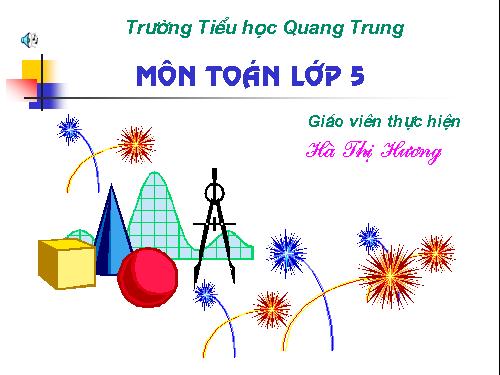 Thể tích hình hộp chữ nhật