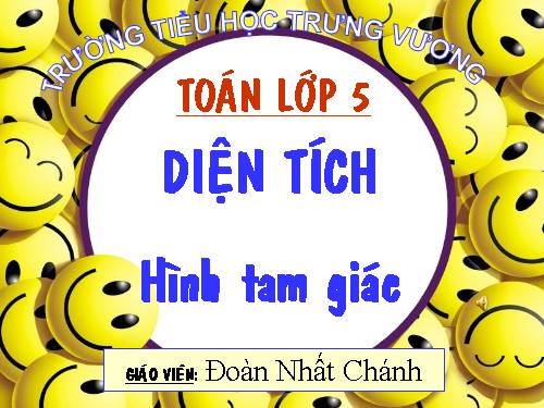 Diện tích hình tam giác