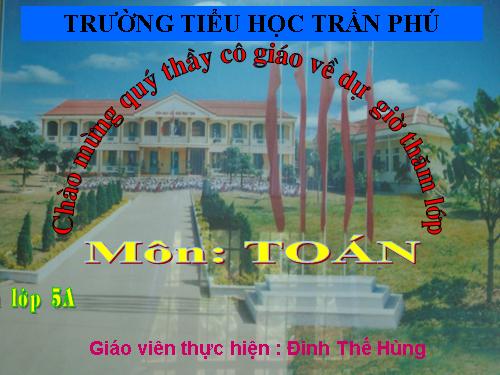 Các Bài giảng khác thuộc Chương trình Toán 5