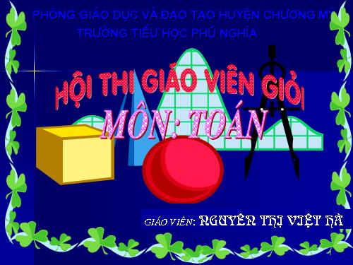 Hình hộp chữ nhật. Hình lập phương