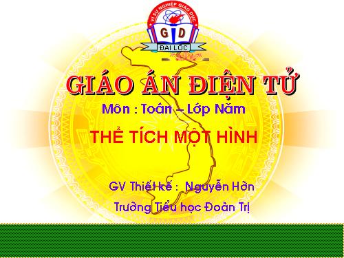 Thể tích của một hình