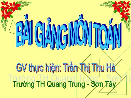 Luyện tập về tính diện tích