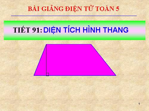 Diện tích hình thang