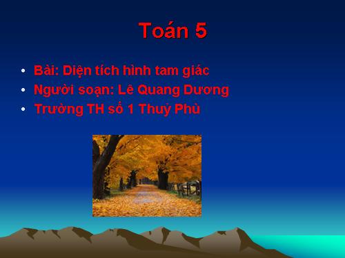 Diện tích hình tam giác