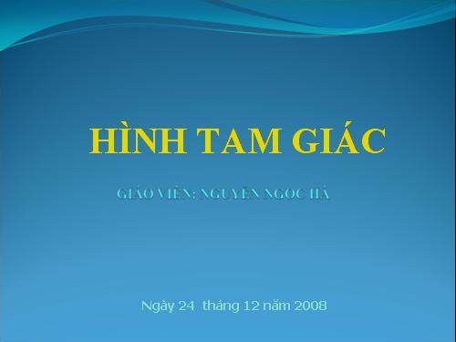 Hình tam giác