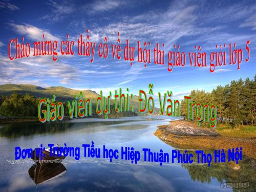 Chia một số thập phân cho một số thập phân