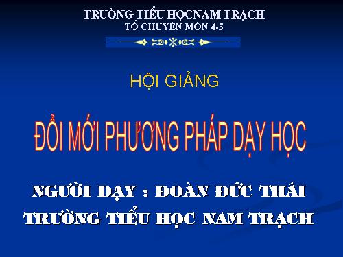 Các Bài giảng khác thuộc Chương trình Toán 5