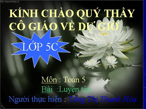 Các Bài giảng khác thuộc Chương trình Toán 5