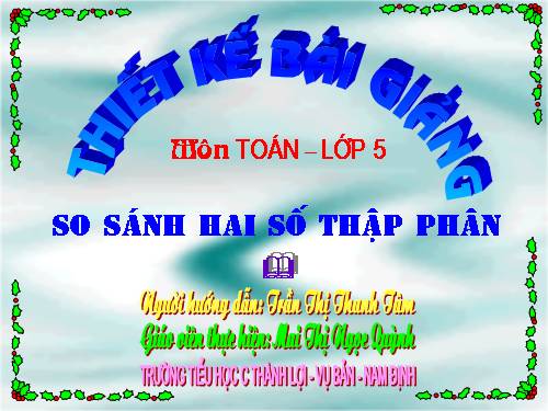 So sánh hai số thập phân