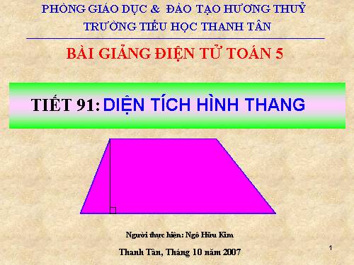 Diện tích hình thang