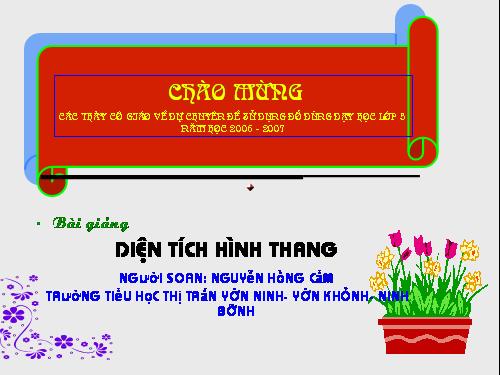 Diện tích hình thang