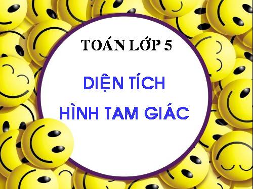 Diện tích hình tam giác