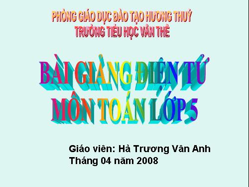 Ôn tập về đo thể tích