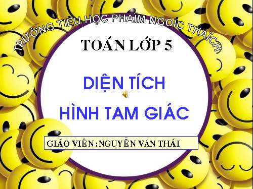 Diện tích hình tam giác