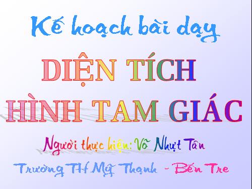 Diện tích hình tam giác