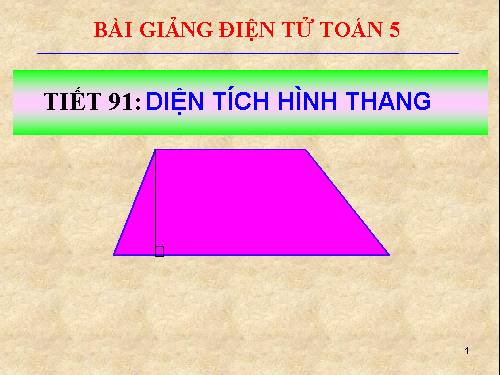 Diện tích hình thang