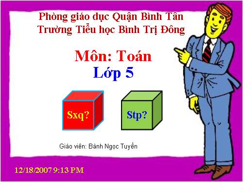 Các Bài giảng khác thuộc Chương trình Toán 5