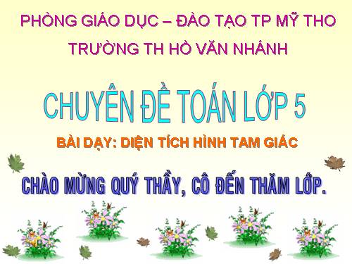 Diện tích hình tam giác