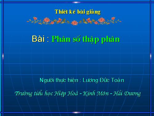 Phân số thập phân