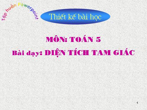 Diện tích hình tam giác