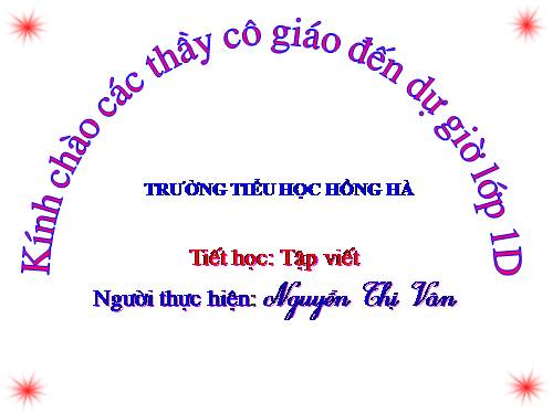 Tuần 28. Tô chữ hoa: H, I, K