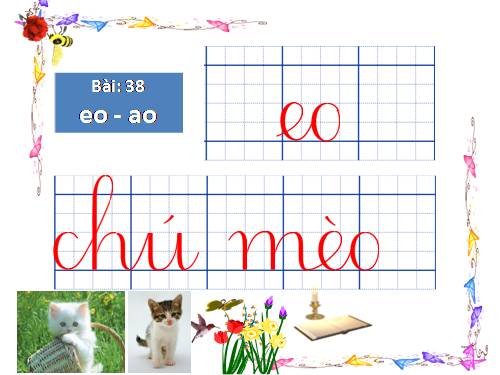 Tập viết lớp 1-eo, ao