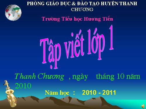 Tập viết lớp 1 Bài 7