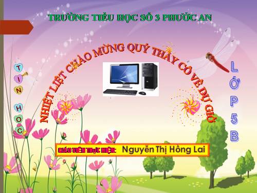 CĐ4. Bài 3. Thủ tục trong Logo