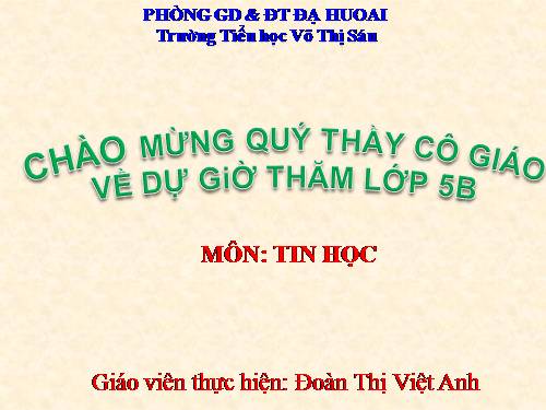 CĐ4. Bài 3. Thủ tục trong Logo