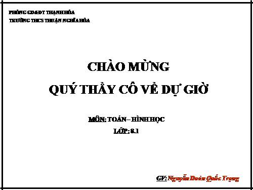 Chương IV. §5. Diện tích xung quanh của hình lăng trụ đứng