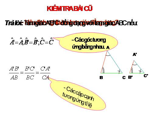 Chương III. §6. Trường hợp đồng dạng thứ hai