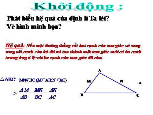 Chương III. §4. Khái niệm hai tam giác đồng dạng