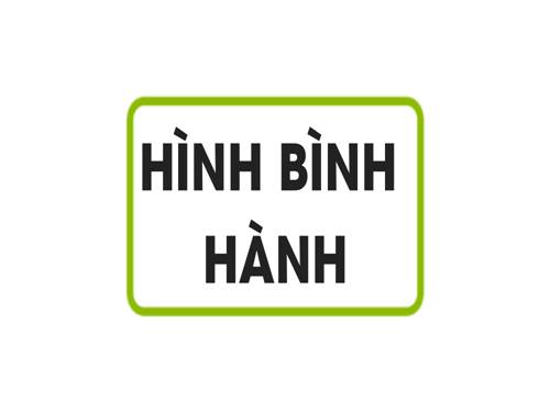 Chương I. §7. Hình bình hành