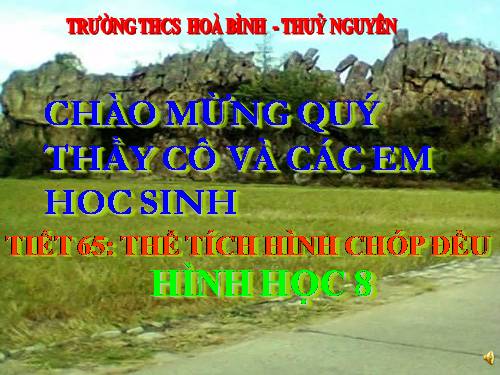 Chương IV. §9. Thể tích của hình chóp đều