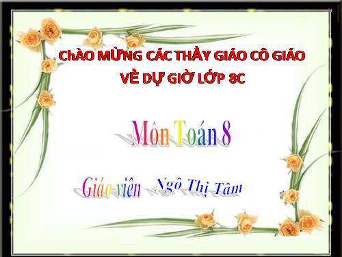 Chương III. §4. Khái niệm hai tam giác đồng dạng