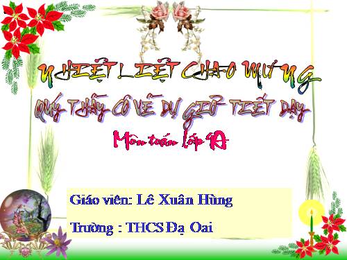 Chương IV. §4. Hình lăng trụ đứng