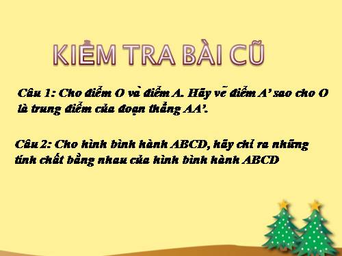 Chương I. §8. Đối xứng tâm