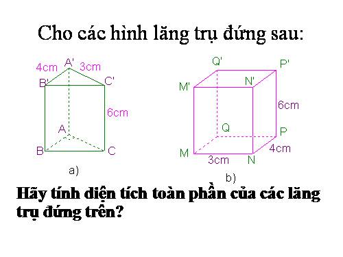 Chương IV. §6. Thể tích của hình lăng trụ đứng