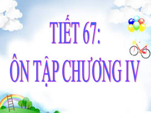 Ôn tập Chương IV. Hình lăng trụ đứng. Hình chóp đều