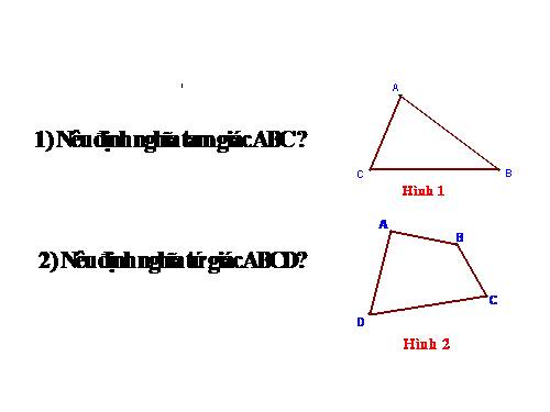 Ôn tập Chương II. Đa giác. Diện tích đa giác