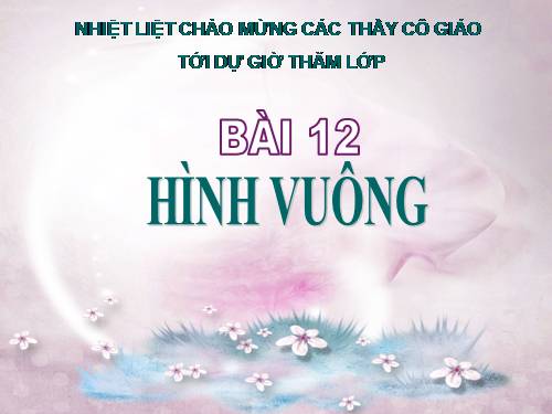 Chương I. §12. Hình vuông