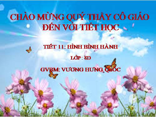 Chương I. §7. Hình bình hành